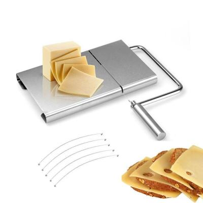 China Hot Sale Stocked Stainless Steel Kitchen Tool Kit Panel Chocolate Grater Cheese Cutting Wire Cheese Butter Cutter Slicer for sale