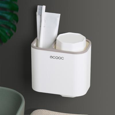 China Viable Magnetic Adsorption Inverted Toothbrush Holder Toothbrush Storage Holder Bathroom Accessories for sale