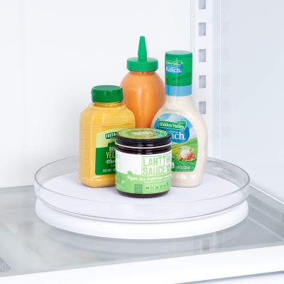 China Viable Hot Selling Multifunctional Plastic Round 360 Rotation Storage Organizer Tray For Kitchen for sale