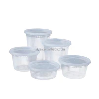 China 32oz Food Wrapper Customized Disposable Clear Plastic Bowl With Lid Container For Food Wrapper Storage for sale