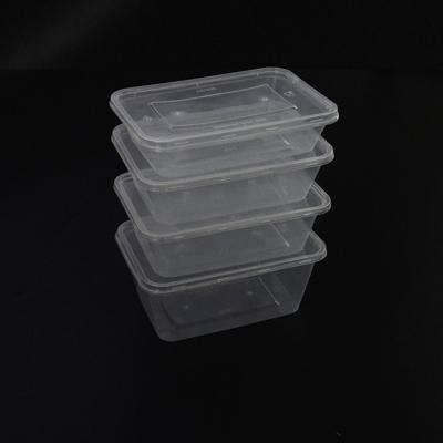 China 500ml 650ml 750ml 1000ml Fresh Food Folding Packaging Boxes pp Multiple Disposable Plastic Takeout Bento Storage Boxes for sale