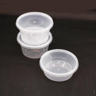 China Safe Takeaway Disposable Storage 600 Cup Disposable Microwave Upright Soup Food Container Around Hot Soup Bowl With Plastic Lid for sale