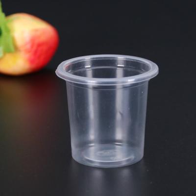 China Mini Single Wall Disposable Plastic Cup PP Drink Sauce Cup 0.6oz for sale