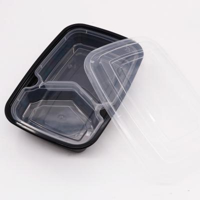 China American Manufacture 1000ml Disposable Disposable Food Contain For Fast Food Plastic Bento Box for sale