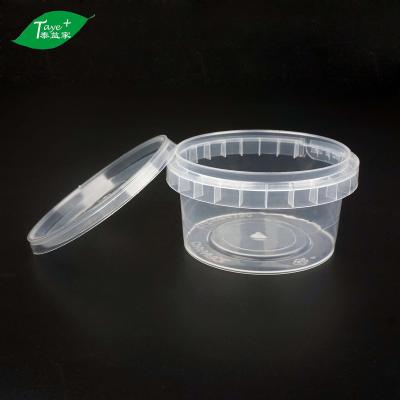 China Single Wall Disposable Plastic Hot 210ml Soup Bowl With Leakproof Takeout Grocery Around Clear Food Container for sale