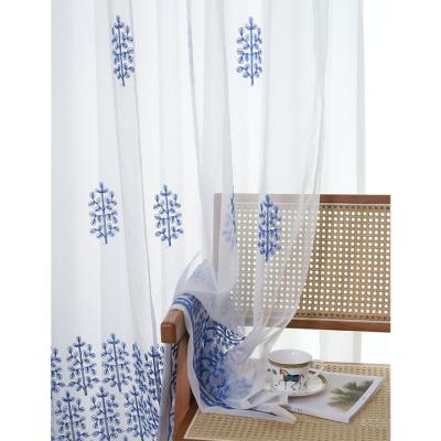 China Wholesale Solid White Blackout Window Screens Modern Simple Translucent Curtains Window Screens for sale