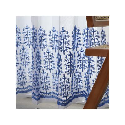 China Blackout Sale Finished Curtains Bedroom Princess Style Simple Embroidered Decorative Curtains for sale