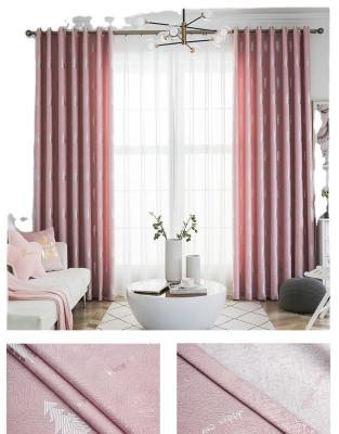 China Modern Simple Blackout Blackout Curtain Fabric For Bedroom And Living Room for sale