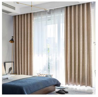 China New Thickened Blackout Jacquard Blackout Curtain Fabric Living Room Bedroom Balcony Manufacturers Chinese Wholesale for sale