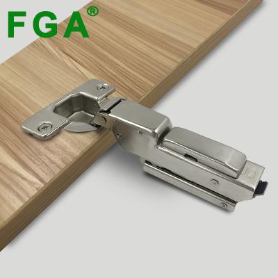 China Modern Furniture Cabinet Clip On Plate 3D Soft Narrow Linear Hydraulic Concealed Hinges for sale