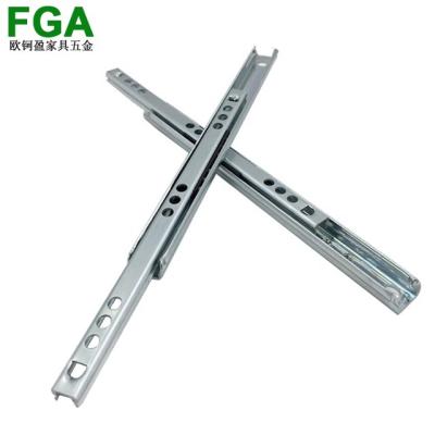 China Contemporary Bering FGA 17mm Mini Partial Extension Ball Two Way Travel Drawer Slides for sale