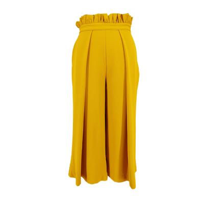 China Anti-wrinkle summer fabric for women wide-leg throwing loose pants for women ladies for sale