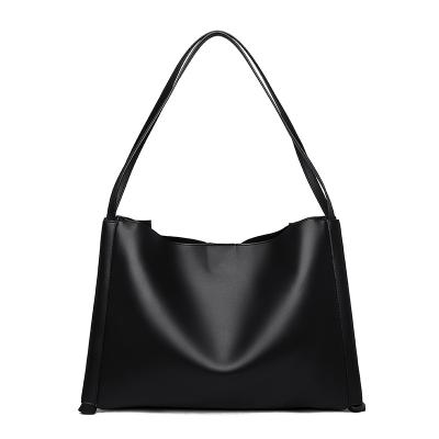 China Leather Large Capacity Casual Tote PU For Office Ladies Bag Customizable Large Capacity Hardware High Quality OEM for sale