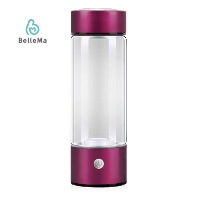 China PEM Portable Healthy Home Care Hotel Smart Portable SPE Alkaline Generator All Volume Pure Hydrogen H2 Rich Water Bottle for sale