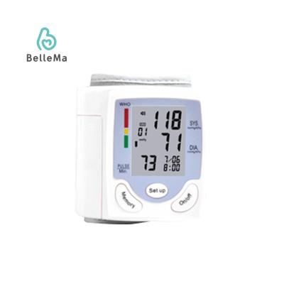 China Small Size Automatic Portable Oscillography Blood Testing Equipments Digit Display Wrist Blood Pressure Monitor Boiling Point Pressure Meter for sale