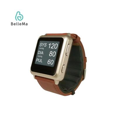 China Plastic Medical Blood Pressure Monitor Watch Digital LCD Sphygmomanometer Wrist Tonometer Automatic Blood Pressure Tonometer Monitor for sale