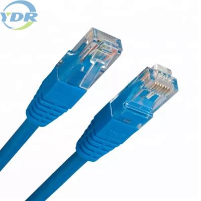 중국 푸른 Cat 5E Ethernet 케이블 8 위치 24AWG 10 Ft Rj45 이더넷 네트워크 케이블 판매용