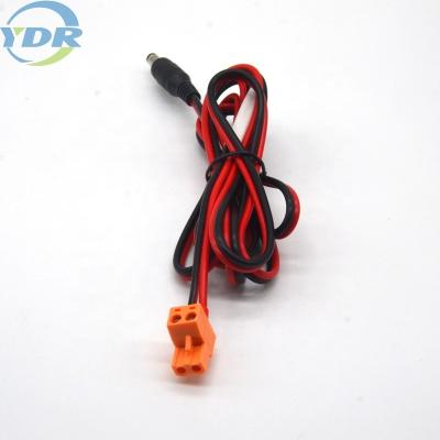 China 3.81mm 5521 gelijkstroom Kabel 2 van de Machtsadapter Pin Black Red Pvc Terminal Te koop