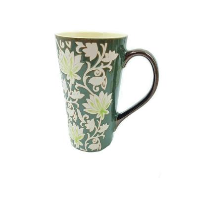 China Ceramic Personalized Ceramic Drinking Tea Milk Mugs  With Handle for sale