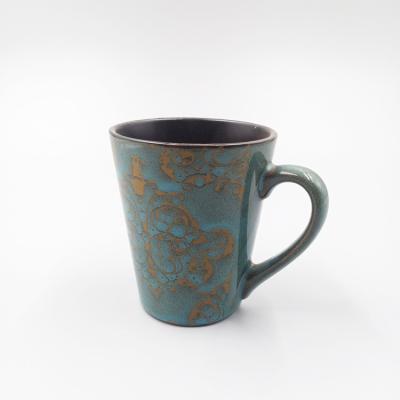 China Modern Alle Seizoen Gedrukte Overdrukplaatje Ceramische het Drinken Mokken, 13 Oz-Koffiemokken Te koop