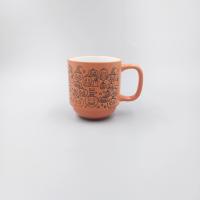 Chine Tasses en céramique de grès du cadeau 410ml de Noël, tasses de café de grès de 14 onces à vendre