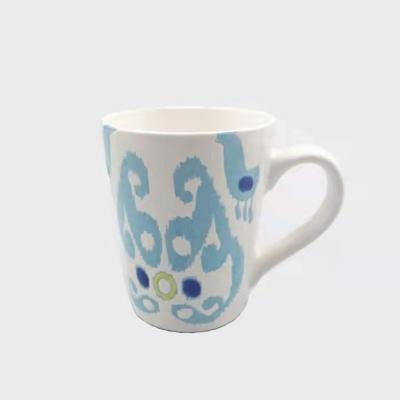 China Siebdruck-Kaffeetasse der Steingutteeschale keramische zu verkaufen