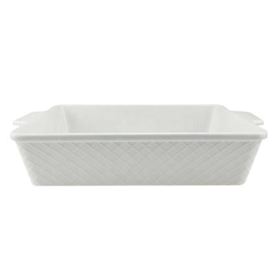 China Witte Aangepaste Spatie van Ramekin de Ceramische Met een laag bedekte Bakeware Te koop