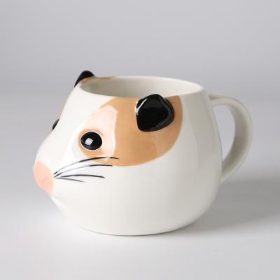 Chine Tasse en céramique des boissons 3d de tasses de café animal mignon fait main de thé adaptée aux besoins du client à vendre