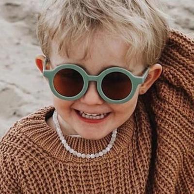 China 20 Years Experience Wholesale Metal Frame Sun Glasses Chain Sunglasses Kids Baby UV400 Sun Glasses For Kids Children for sale