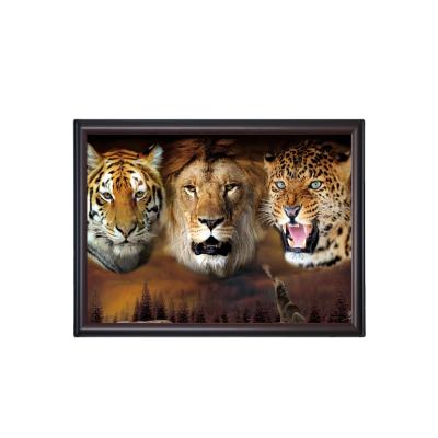 China Europe New Arrival 40*60cm Tigers Lenticular 5d Lenticular Pictures / 5d Pictures With Tigers Picture for sale