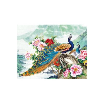 China Lenticular Design 3d Animal Lenticular Painting By Numbers / Painting By Number Big Size 50*70cm 3d Moving Lenticular Picture for sale