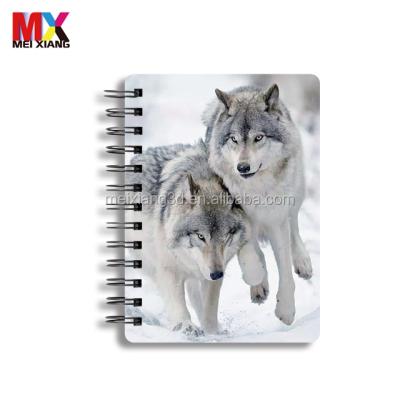 China high quality 3d lenticular 5D notebook with 3d effect cover for sale