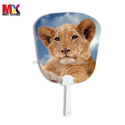 China Beautiful Designs Promotional Hand Fans Custom Europe 3D Lenticular Hand Fan for sale