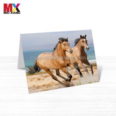 China New World Design 3d Lenticular Greeting Card For Gift for sale