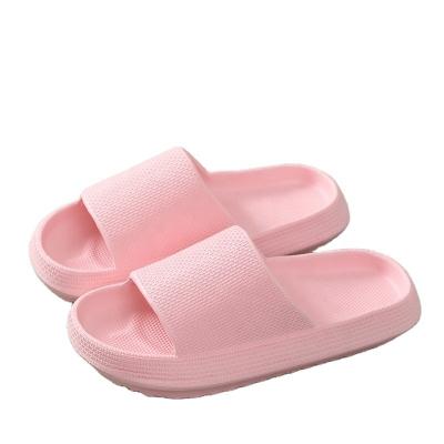 China Single Pure Color Thick Soft Lightweight Waterproof Home Sandals Women Indoor Slippers for sale