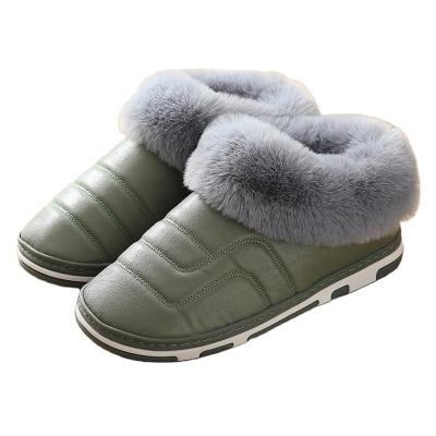 China Waterproof cotton padded shoes with plush soles on the heel couple wear warm cotton padded shoes for home in winter for sale