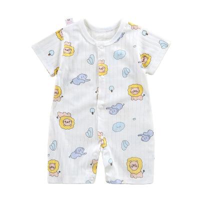 China Loungewear 2022 new baby romper clothes baby romper short infant boy flower sleeves rompers for sale