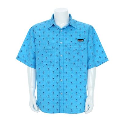 China Custom Wholesale Fashion Fine Quality Sea Fishing Antibacterial Fishing Casual Shirt for sale