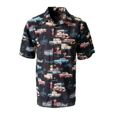 China Custom Anti-pilling Shirts Printing Shirts Custom Design Manufacturer Wholesale Casual Men's Hawaiian Shirt for sale