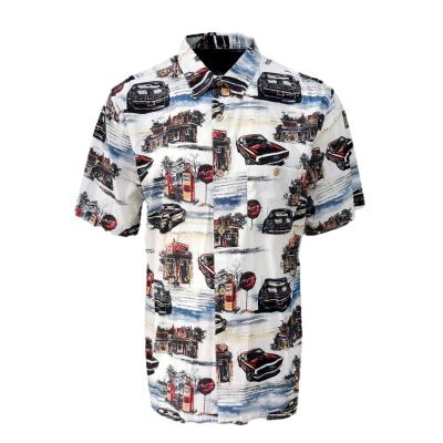 China Anti-pilling Hawaiian Shirts Print Shirts Manufacturer Wholesale Men Main Product Customized Logo Print Shirt for sale