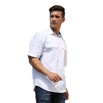 China White Shirt Manufacturer Wholesale Antibacterial Fishing Shirt Factory Direct Selling Custom Design Casual Fishing Shirt for sale