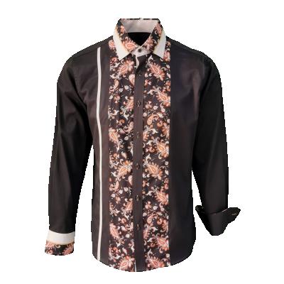 China Anti-pilling Wholesale Customized Logo Button Up Shirts Long Sleeve Mens Dress Shirt From Mens Shirt Manufacturer for sale