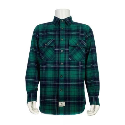 China Anti-pilling cotton shirts wholesale fashion shirts men cotton casual long sleeve regular plaid shirts for sale