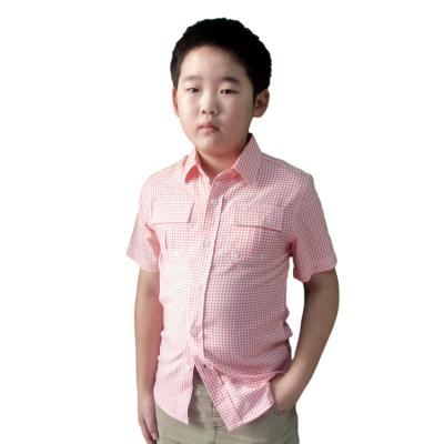 China Anti-pilling child's shirt quick-drying shirt factory direct sale custom design casual fishing child's shirt for sale