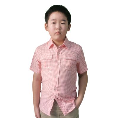 China Direct selling quick-drying design anti-pilling child's shirt summer factory fishing casual children's shirt for sale