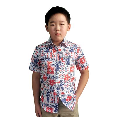 China Anti-pilling Kid's Shirt Quick Dry Shirt Custom Design Short Sleeve Fishing Kid's Shirt for sale