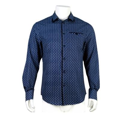 China Anti-pilling Button Up Shirt Manufacturer Regular Long Sleeve Checkered Printed Shirts Button Up Shirt for sale