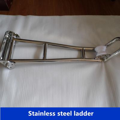 China Stainless steel ladders with platform that used for marine/ship, marine hardware for sale