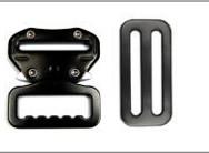 China JS-4029 Steel Buckles Black Color quick release buckle for fall protection as well as bags and luggages for sale