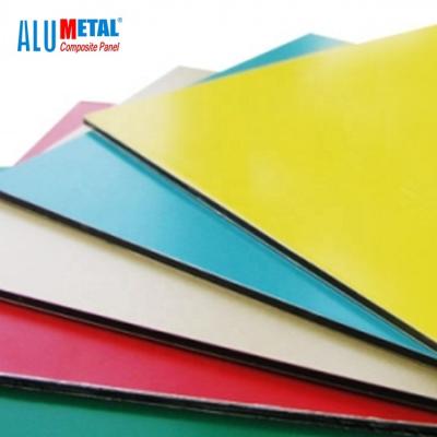 China Exterior Aluminum Coating 4mm PVDF Aluminum Composite Panel Exterior Cladding for sale